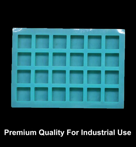 24 Cavity Square 25gms Silicon Soap Mould