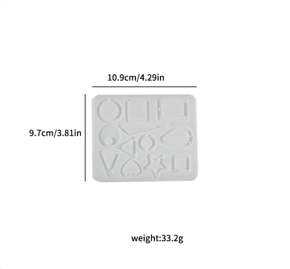 12 Cavity Jwellery Pendant Mould