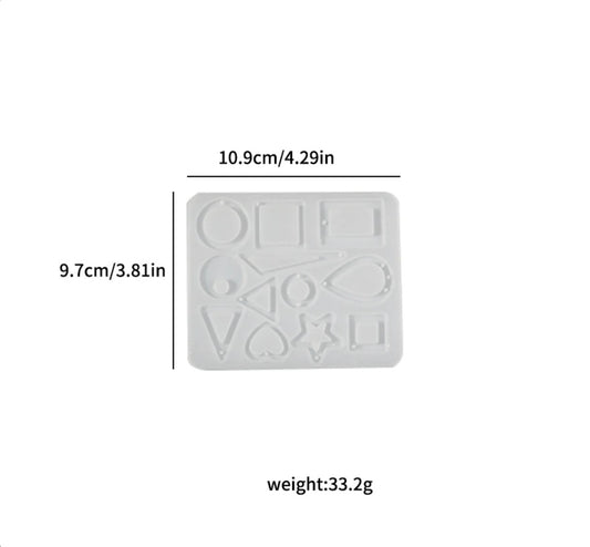 12 Cavity Jwellery Pendant Mould