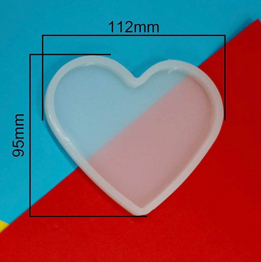 4.5” Heart Tray & Coaster Mould
