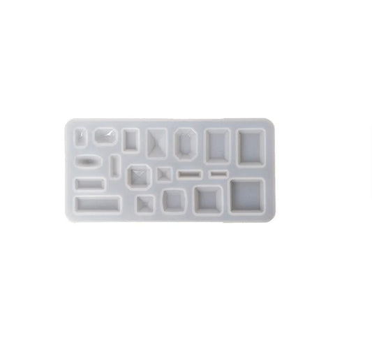 19 Cavity Square & Rectangle Gemstone Mould