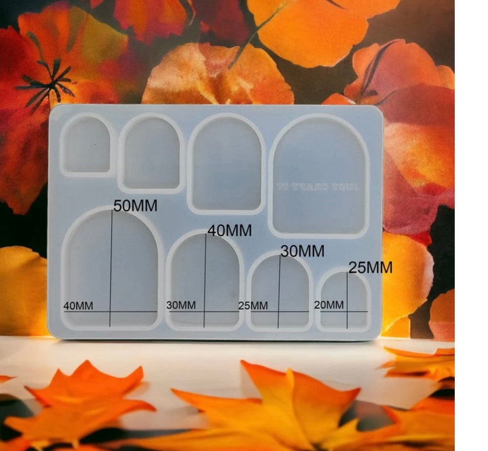 8 Cavity Semi Oval Rakhi,Bracelet & Pendant Mould