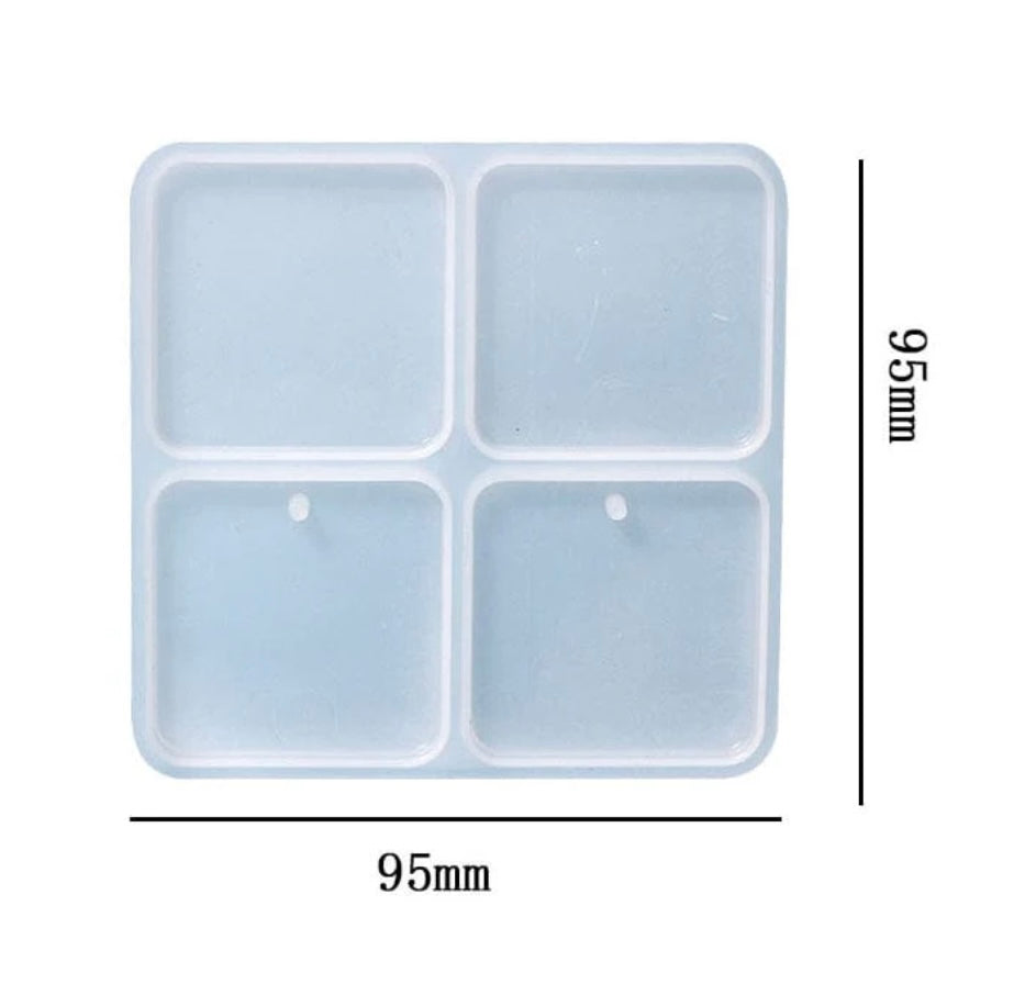 4 Cavity Square Rakhi,Lumba Jwellery & Clip Mould