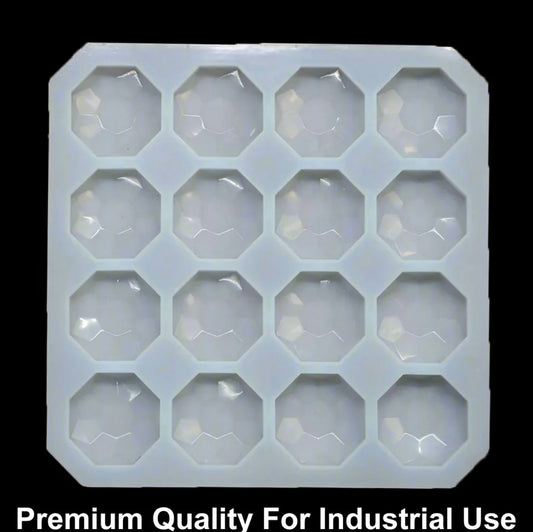 16 Cavity Diamond 50gms Silicon Soap Mould
