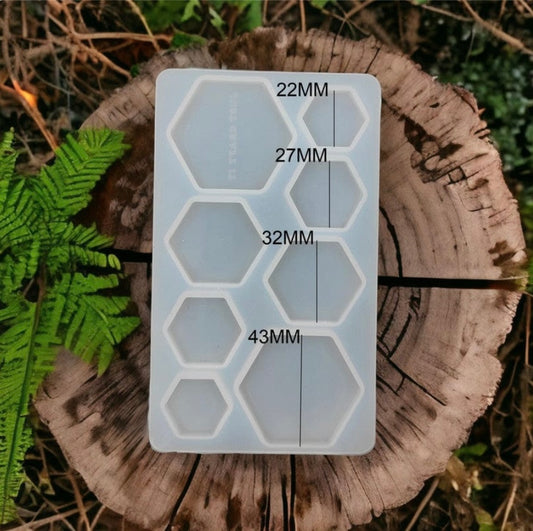 8 Cavity Hexagon Rakhi ,Bracelet & Pendant Mould