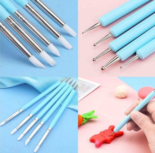 2 in 1 Silicon brush and Embossing tool