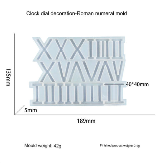 Roman Number For Clock Dial Mould