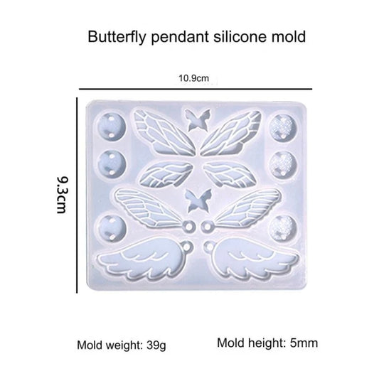 16 Cavity Butterfly Keychain & Pendant Mould
