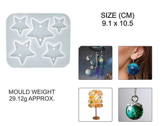 5 Cavity Star Jwellery & Rakhi Mould