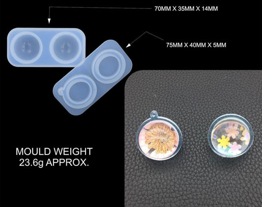 Mini Sphere Ball Shape Pendant Mould