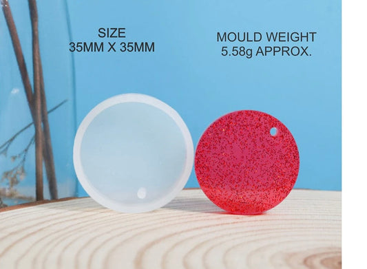 35 Mm Round Keychain & Pendant Mould