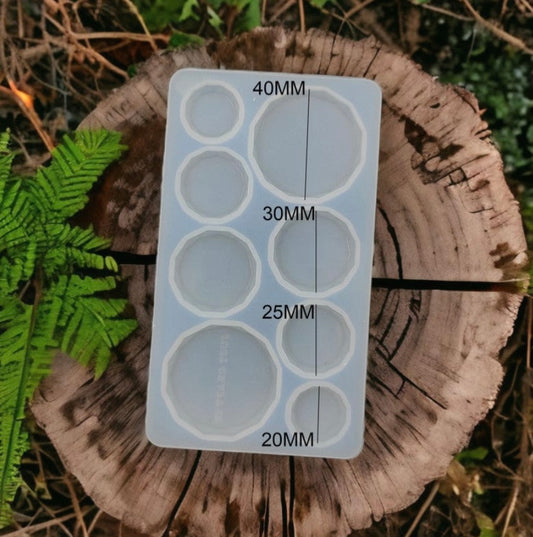 8 Cavity Round Diamond Cut Rakhi,Bracelet & Pendant Mould