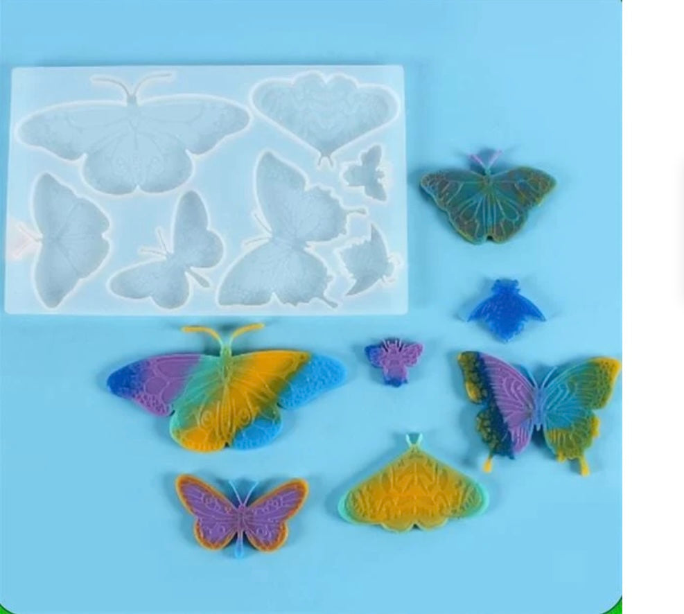 7 Cavity Butterfly Mould