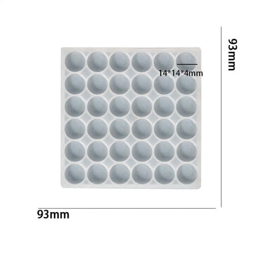 36 Cavity Round Mosaic Mould For Recasting & Lippan Art