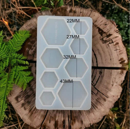 8 Cavity Hexagon Rakhi,Bracelet & Pendant Mould