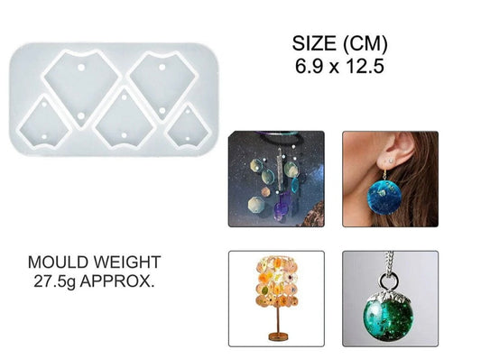 5 Cavity Diamond Jwellery & Rakhi Mould