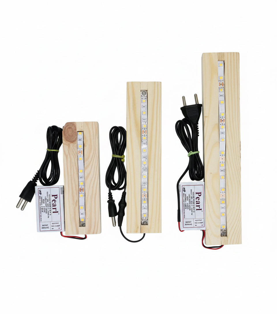 Wooden Base with LED