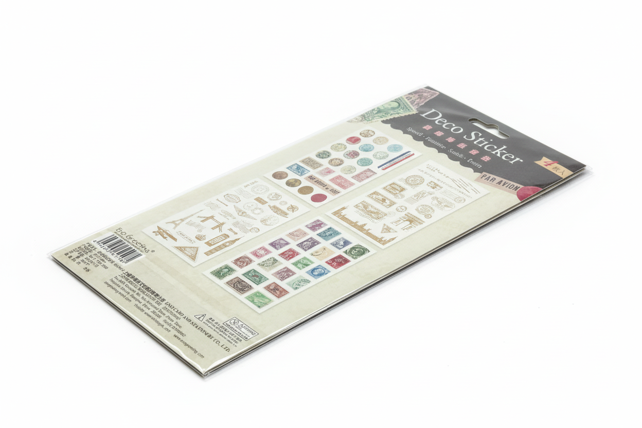 Vintage deco sticker