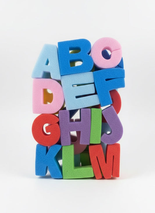 26pcs Alphabet Sponge