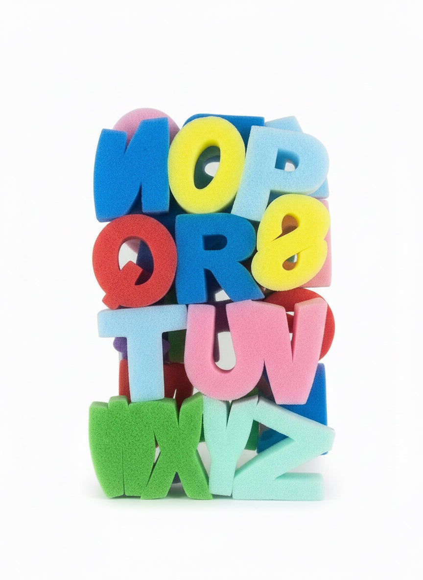 26pcs Alphabet Sponge