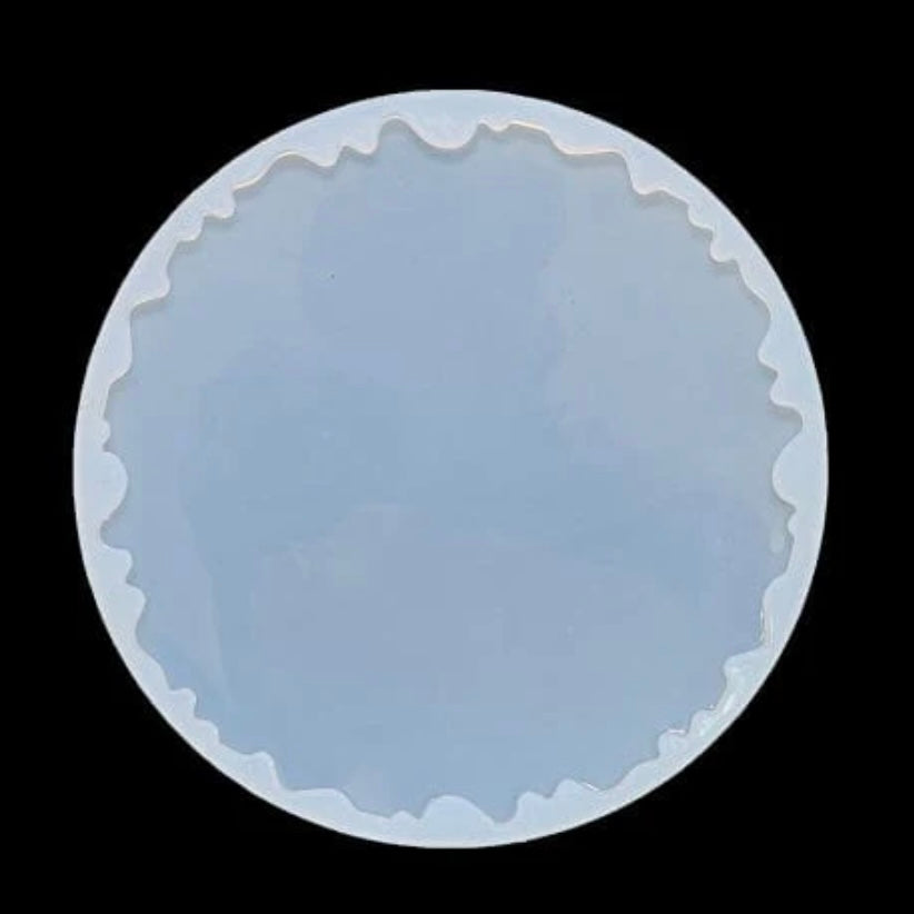 8” Round Agate & Photo Frame Coaster Mold