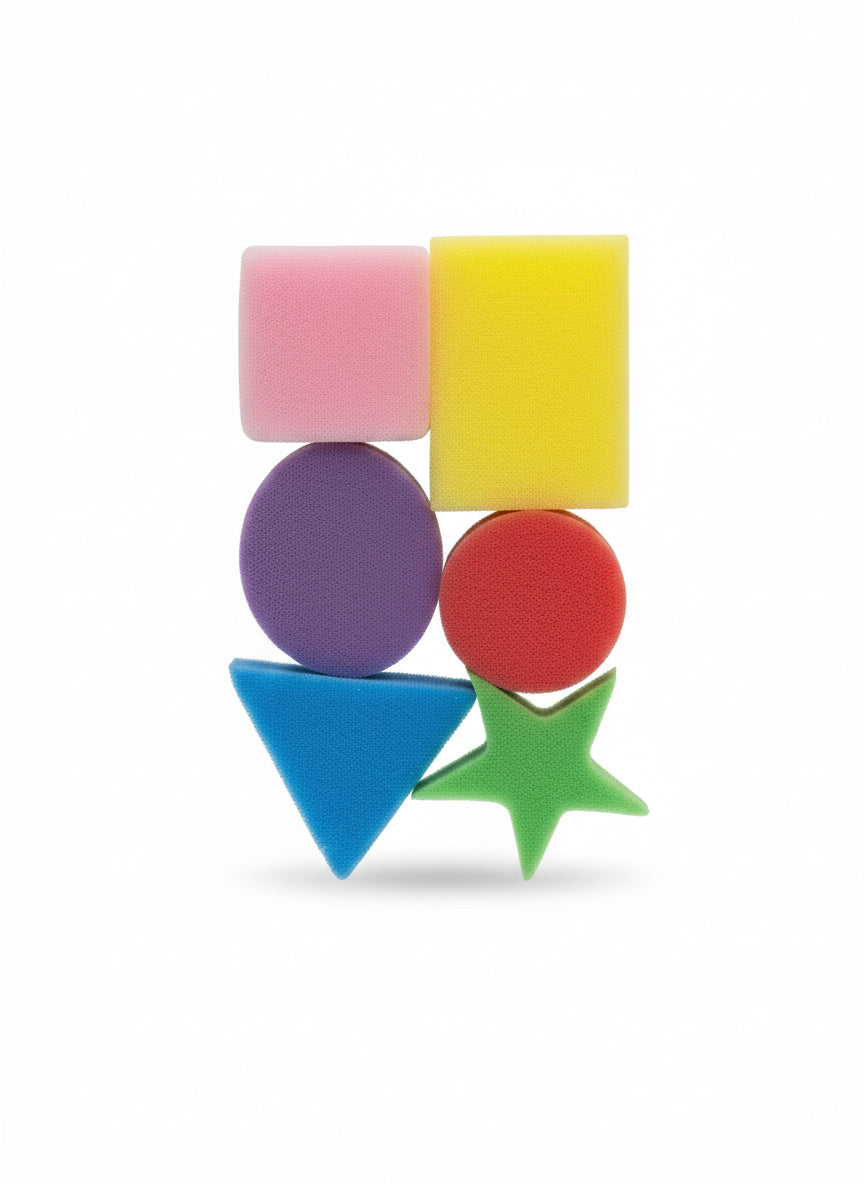 6pcs Geometry Sponge