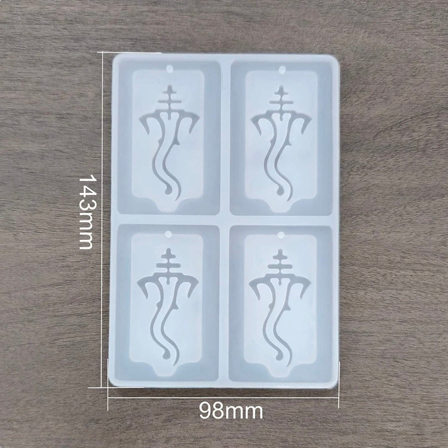 4 Cavity Ganpatiji (Ganesh) Keychain Mould