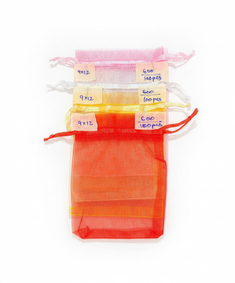 Plain Organza Potli Bags