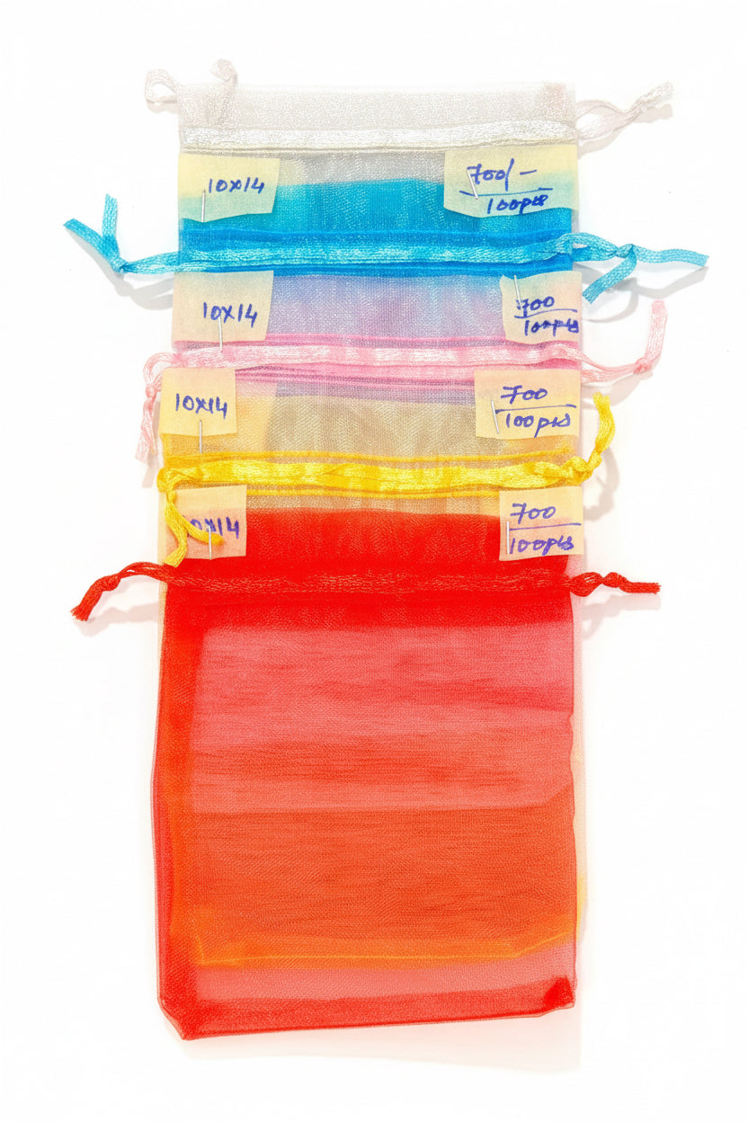 Plain Organza Potli Bags